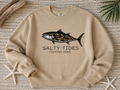 Mens Short Sleeve Camo Fish Crew Neck