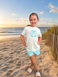Salty Tides Kids Teal Dolphin