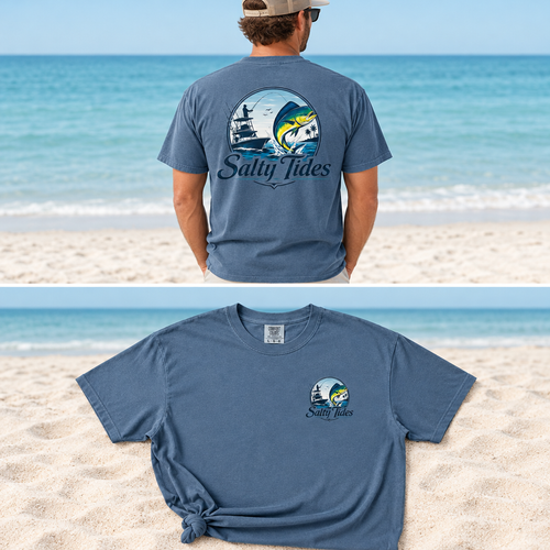 Beach version of Mens Mahi Tee