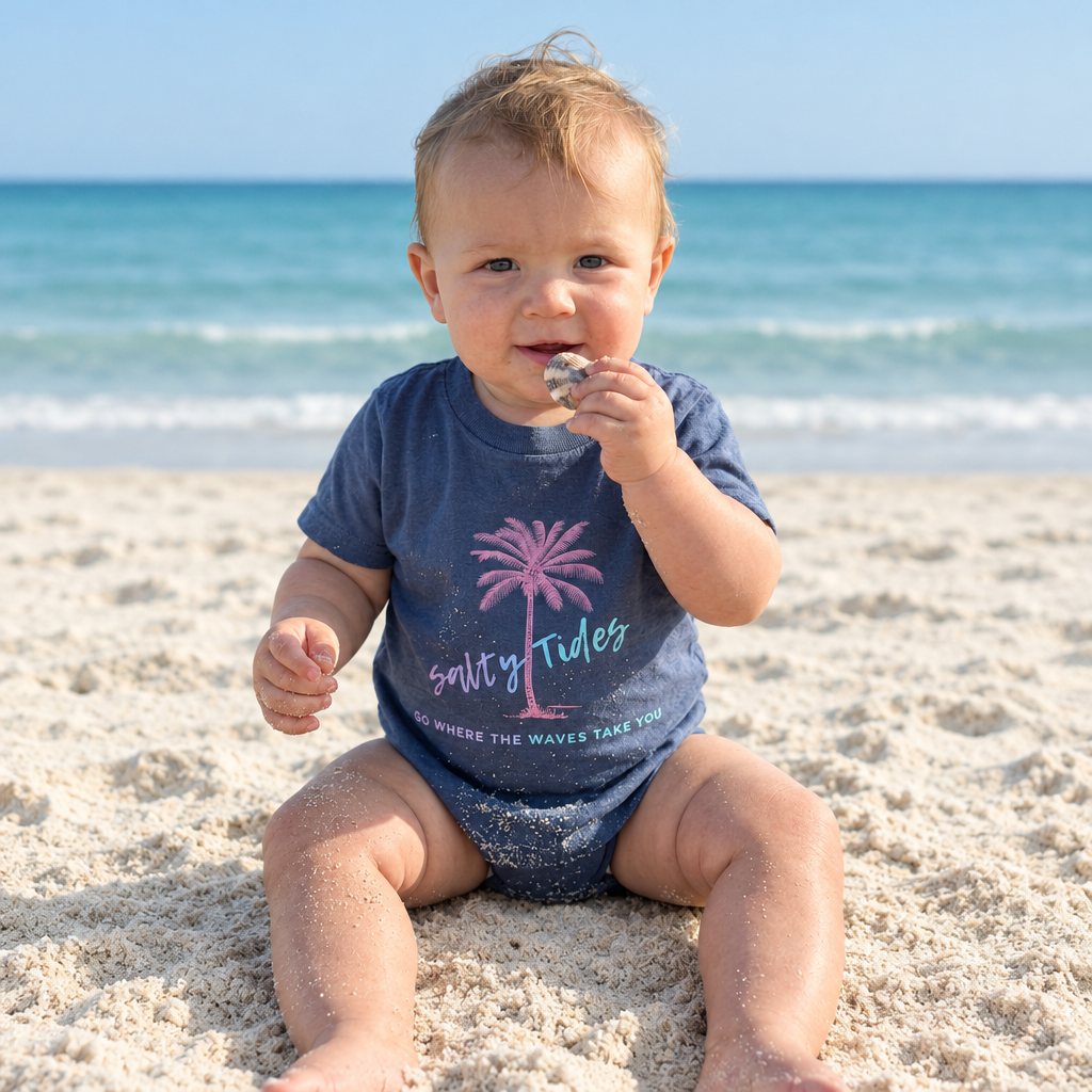 Beach version of Original Infant Onesie