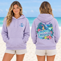 Purple Mermaids and Margaritas hoodie model mockup